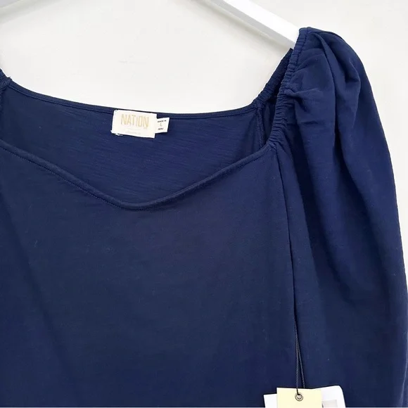 Nation LTD Arabelle Party Tee Navy - Picture 11 of 16